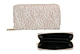 lace pattern long wallet